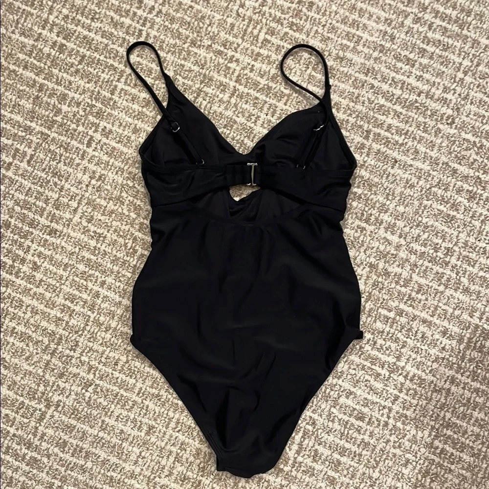 Black One-Piece Swimsuit Sz Med